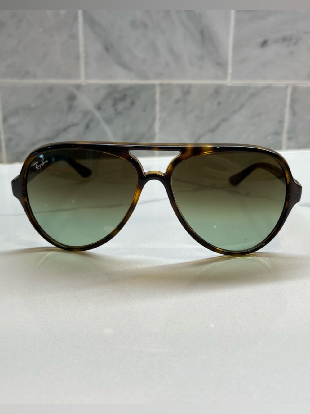 New w/o tags Cats 5000 classic Ray-Ban Tortoiseshell Aviator Sunglasses